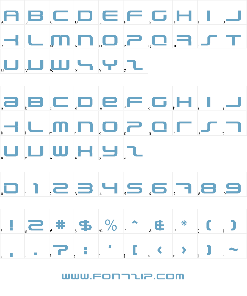 PhatBoy Slim Font Character